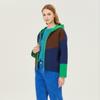 Benetton Color Block Hooded Knit Zip Up Bakca1511