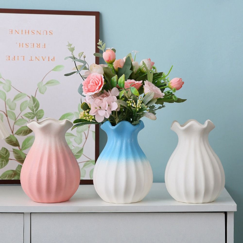 Irregular Shape Vase Desktop Decoration Decorative Flower Pot Elegant Decorative Vase Living Room
