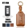Handmade Genuine Leather Car Key Case for Mitsubishi Pajero/Outlander