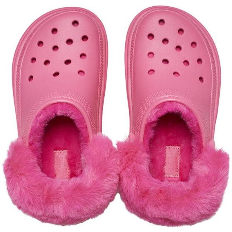 Crocs Stomp Lined Clog Sandals 'Hyper Pink' Women's