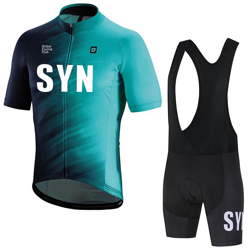

2026 SYN Cycling Sports Shirt Short Set Men s Cycling Top Cycling Shorts Road Cycling Jersey Cycling Bib Sponge Cushion Shorts XXL білий