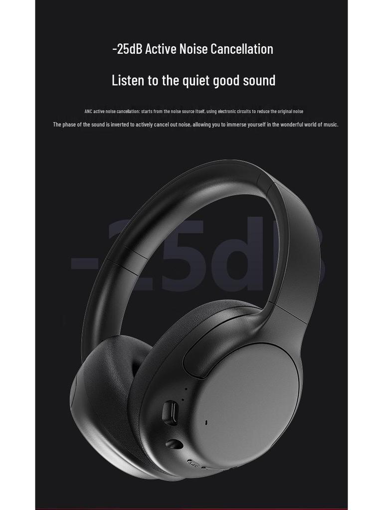 Universelle Bluetooth Over-Ear Noise-Cancelling Kopfhörer: Lange Akkulaufzeit, Hochwertiger Audio