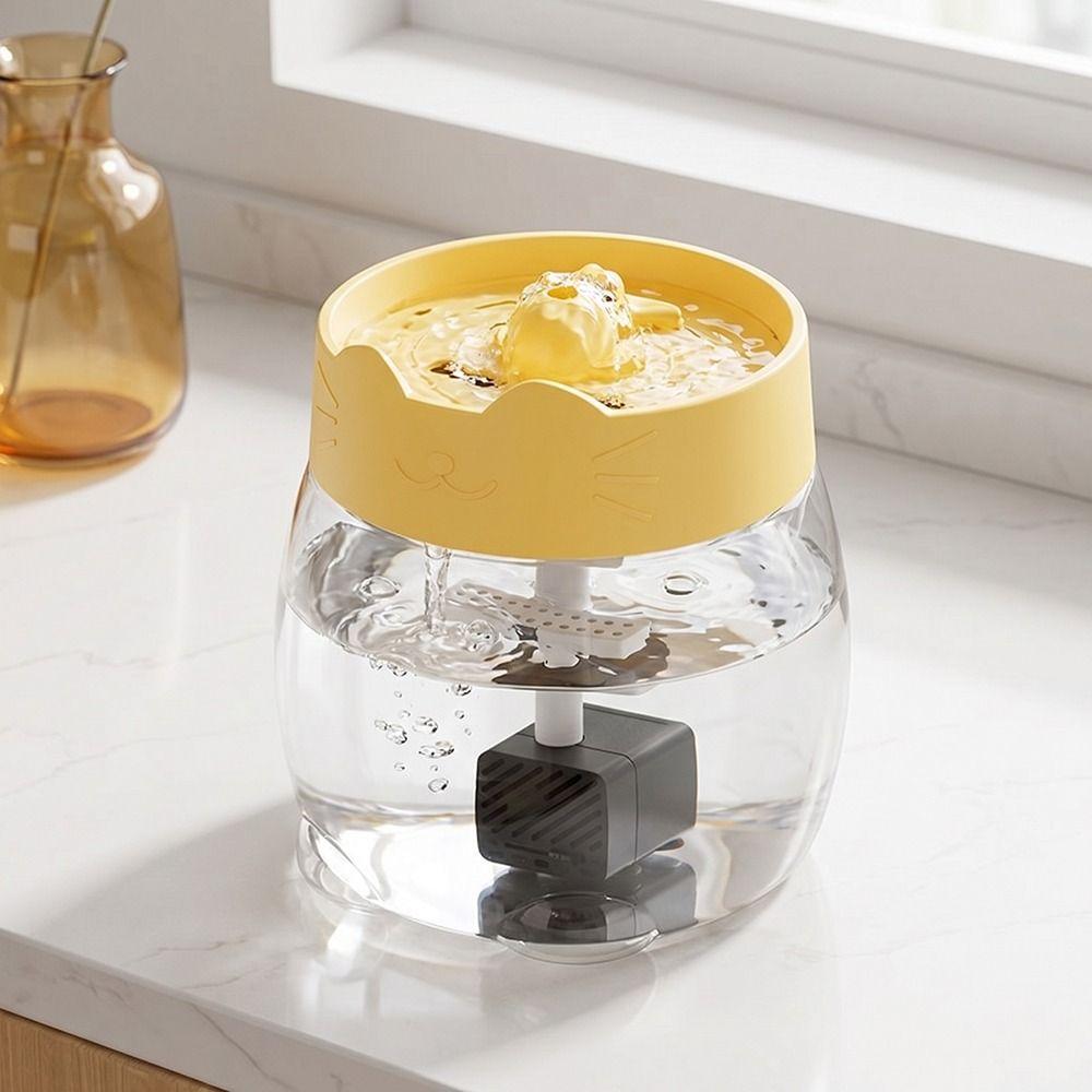 USB Electric Pet Water Fountain Silent Operation Automatic Cat Drink Bowl  Home Use