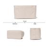 YONBEN Purse Organizer Insert Bag Felt Fabric Handbag Organizer 4 Sizes Speedy Never Full (Beige, S)