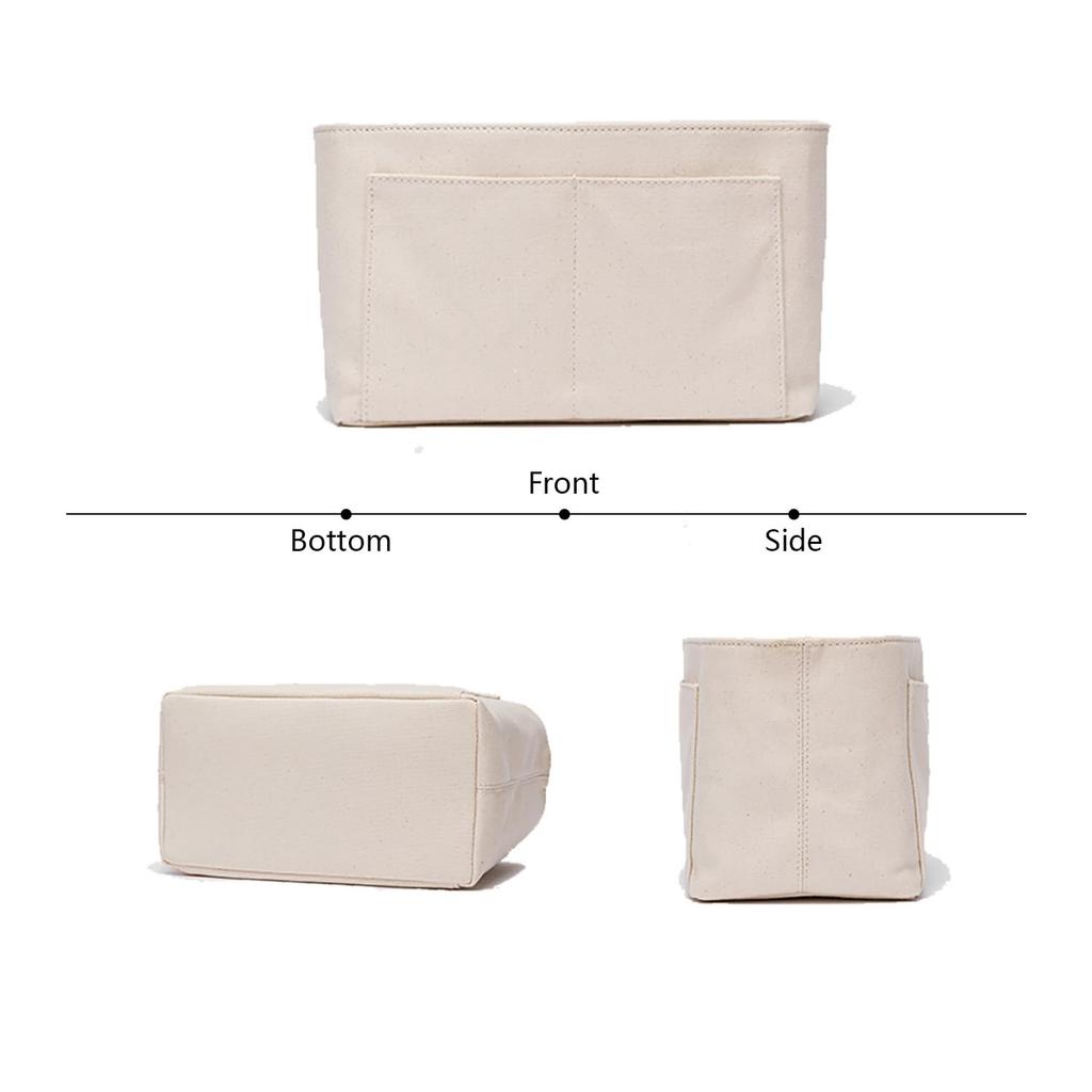 YONBEN Purse Organizer Insert Bag Felt Fabric Handbag Organizer 4 Sizes Speedy Never Full (Beige, S)