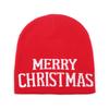 Knit Hat Red Xmas Cap Winter Hat Woolen Christmas Hat For Xmas Party Decor Winter Fashion Holiday Accessories