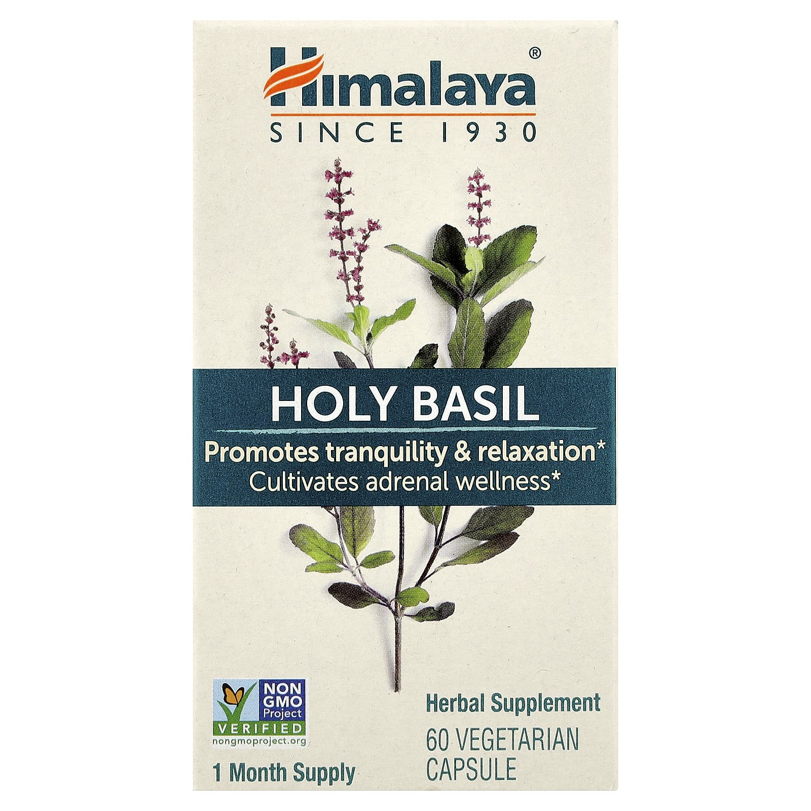 

Holy Basil, 60 Vegetarian Capsules