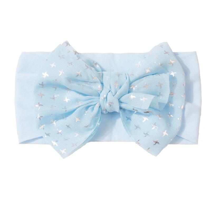 New Baby Fontanelle Headscarf Cute Nylon Bow Baby Headband Comfortable Soft Children's Hair Accessories