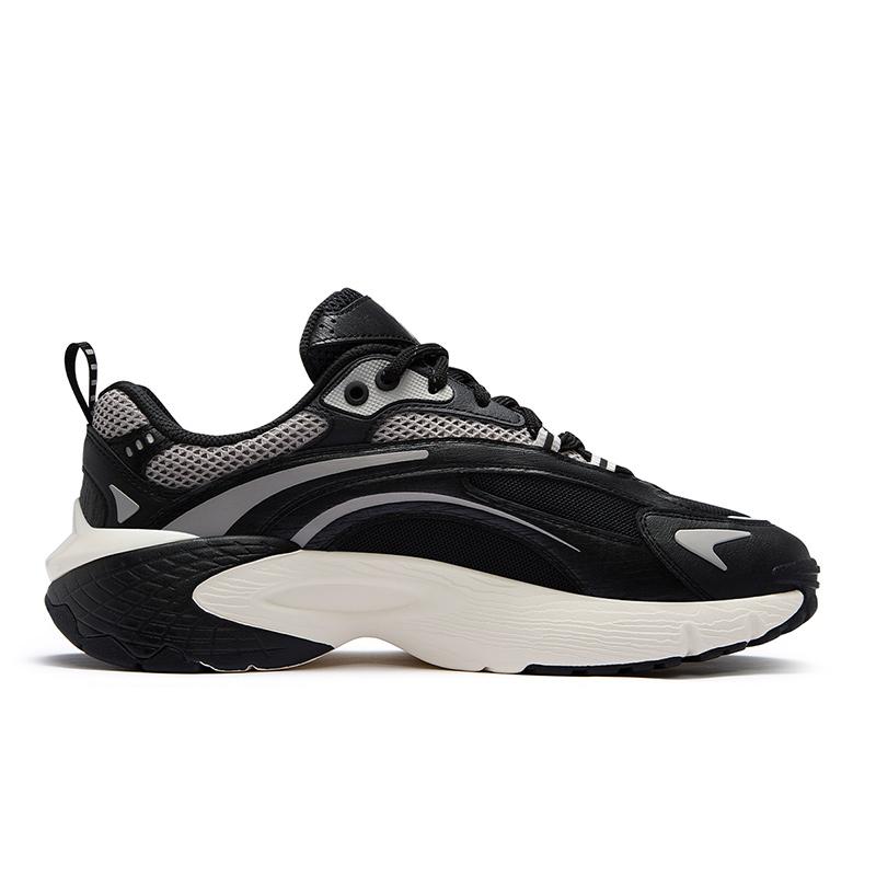 FILA Fusion Ring Comfortable Versatile Durable Low-Top Casual Shoes Men sneakers Black Gray T12M511105FBW