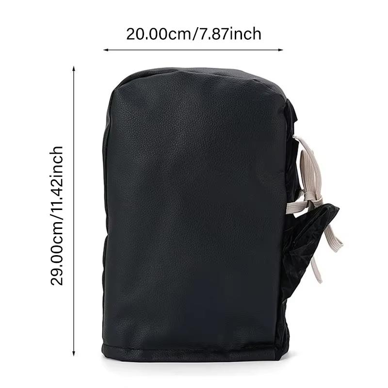 1Pair PU Waterproof Motorcycle Handlebar Covers Winter Thickened Warm Handle Cover Muff Arm Warmer Cycling Padded Gloves