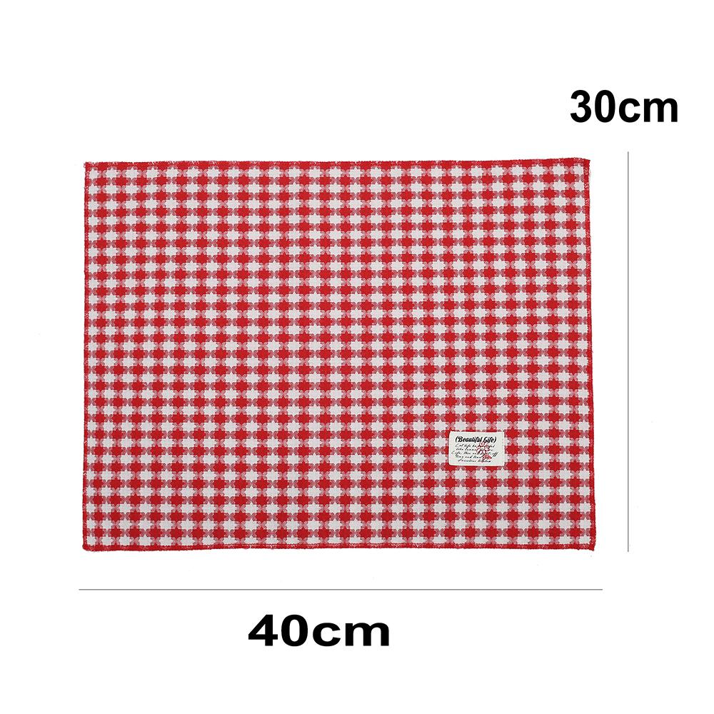 Față de masă din pânză Retro Roșu Carouri Seturi de masă Crăciun Covoraș pentru masă de sufragerie Suport de pahar Pânză de fundal pentru aranjarea mâncării Decor pentru casă