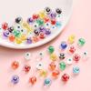 Z38 5pcs 10mm Round Transparent Glossy Glass Bead Candy Color Texture Handmade Jewelry DIY Bracelet Necklace Pendant Accessories