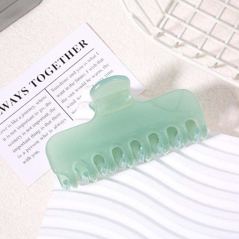 2025 High-End Women's Acetate Shark Hair Claw Clip Hairpin Accessory