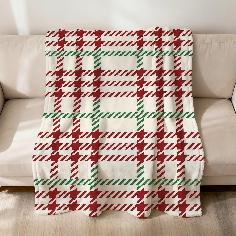 Christmas tree reindeer fashion art Flannel soft warm plush blanket sofa living room pet hogar bedroom gift home Car portable