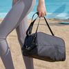 Gym Bag 600D Oxford Cloth Waterproof with Wet Pocket Portable Sports Bag for Sports Complexes Swimming Pools Black