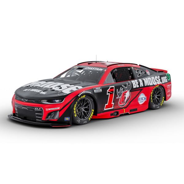 Kyosho Lionel Racing NASCAR CUP Cup MOOSE FRANTERNITY 2025 Chevrolet Camaro ZL1 Ross Chastain Finished Model LR322379 (NASCAR Series) 1/64 #1