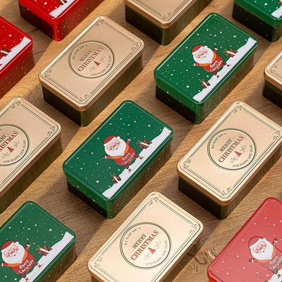 Weihnachten Metall Süßigkeitenbox Kreative Weihnachtsmann Geschenkbox Weihnachts Süßigkeiten Schokolade Keks Verpackungsbox Neue Weihnachtsgeschenkbox