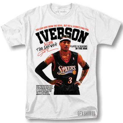 Allen Iverson The Answer Sixers 90's Basketball Vintage Style T-Shirt Unisex T-Shirt