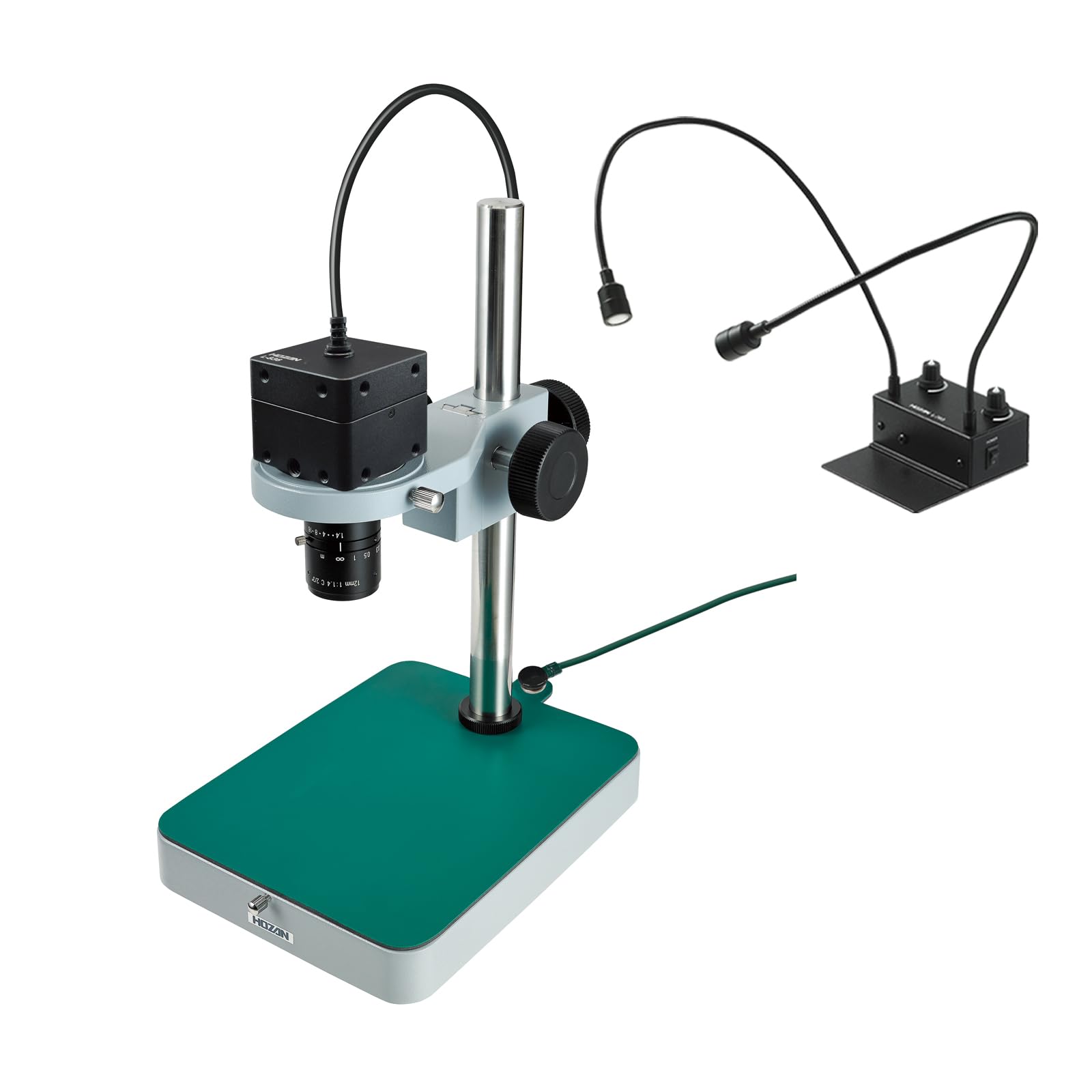 

HOZAN USB Output Microscope with Flexible Arm Standard 7.3-15x Magnification, Lighting, Base, L-KIT819
