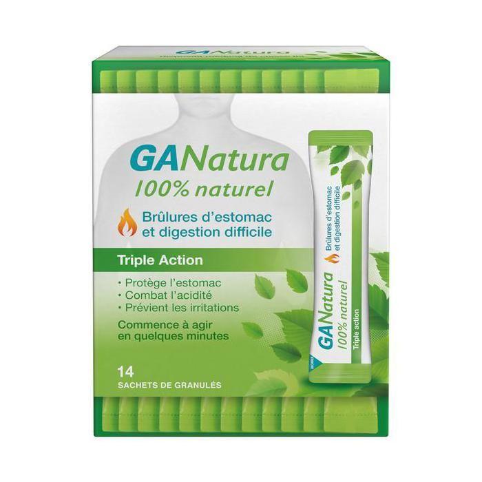 GANatura 100% Naturel Brûlures D#039;estomac Et Digestion Difficile - 14 Sachets