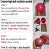 Weighted Sports Circle Hoops for Adults Weight Loss Plus Size for Adults Smart Exercise 2 in 1 Adjustable with Detachable Knots