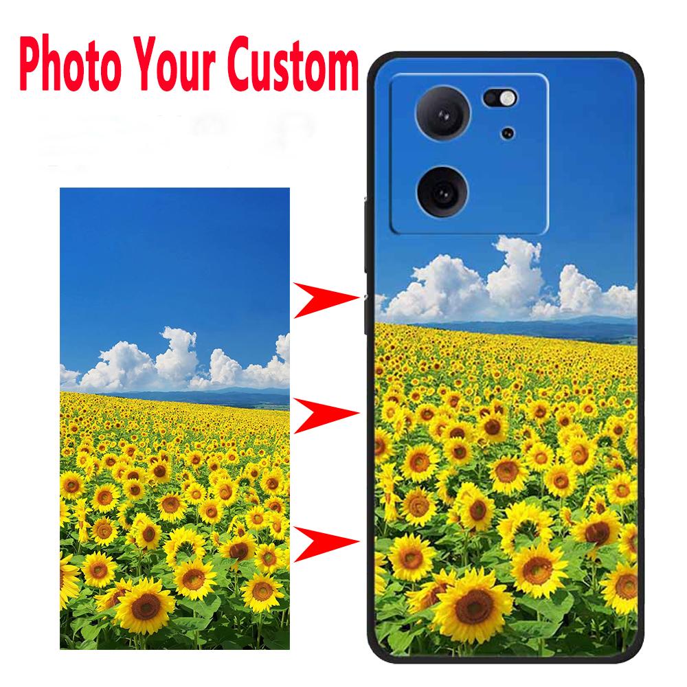 DIY Customized Soft Silicone Phone Cases For Xiaomi 13T Pro Back Covers Funda Personalized Coque For Xiaomi 12T Pro 13 Pro 12Pro