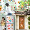 9Pcs PVC Window Clings Painted Electrostatic Stickers For Home Decoration