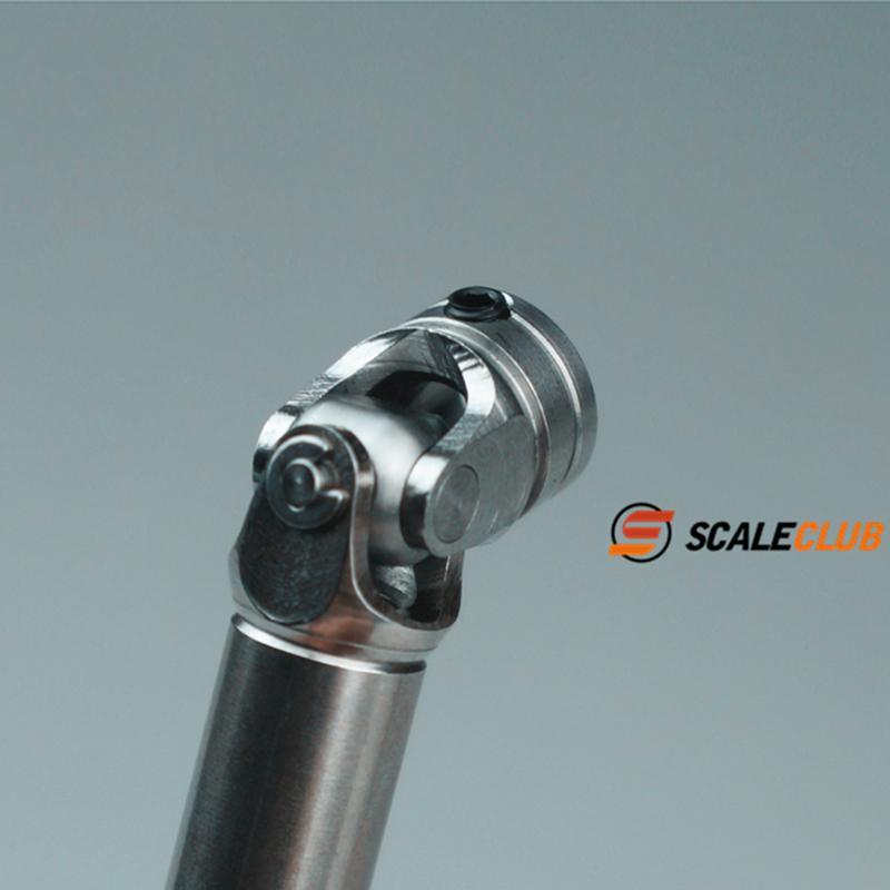 SCALECLUB Metal Stainless Steel Driveshaft CVD Universal Joint For Tamiya 1/14 Towing Truck/Dump Truck 1/10 Crawler Model Parts