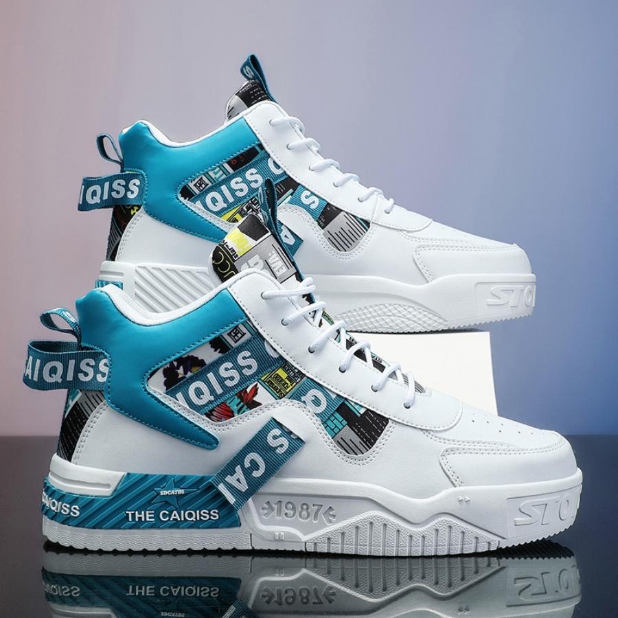 Men's New Skateboardg andCasual and Autumn Fashionable New Versatile Non-Slip, Wear-Resistant, Shock-Absorbing Skateboard Shoes