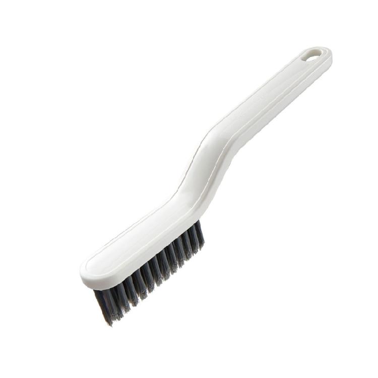 Multiuse Stiff Bristle Bathroom Brush With BuiltIn Hair Remover For Tight Space Corners Floor Efficient Cleaning 2Pcs