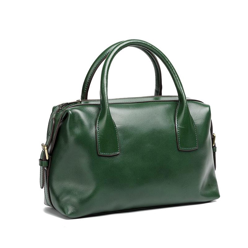 Genuine Leather Top-handle Bag For Women