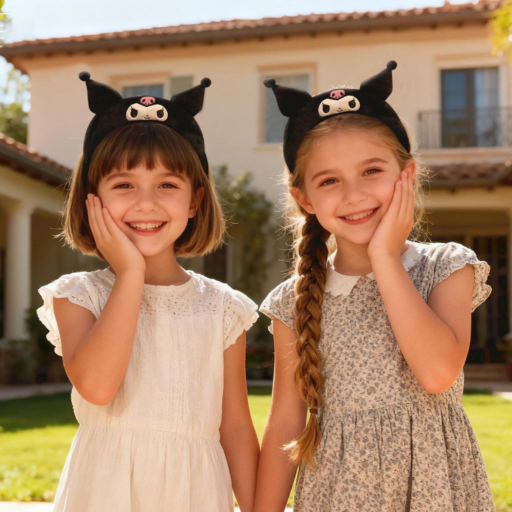 Girls Headband For Washing Face, Plush Wide, No Pinching, Cute Headband