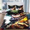 3D Print Cartoon My Hero Academia Bedding Set Soft Comforter Cover With 1/2pcs Pillow Shams For Kids Adults Microfiber