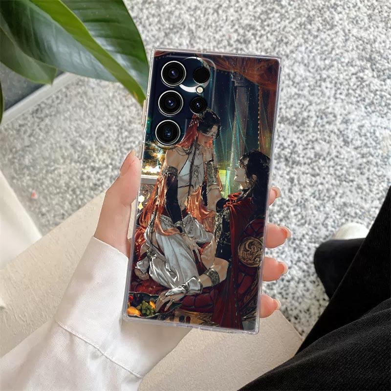 Heaven Official's Blessing Anime Phone Case For Samsung S26 S25 S24 S23 Ultra S22 S20 Plus S21 S25 FE Clear Cover S26Ultra Funda