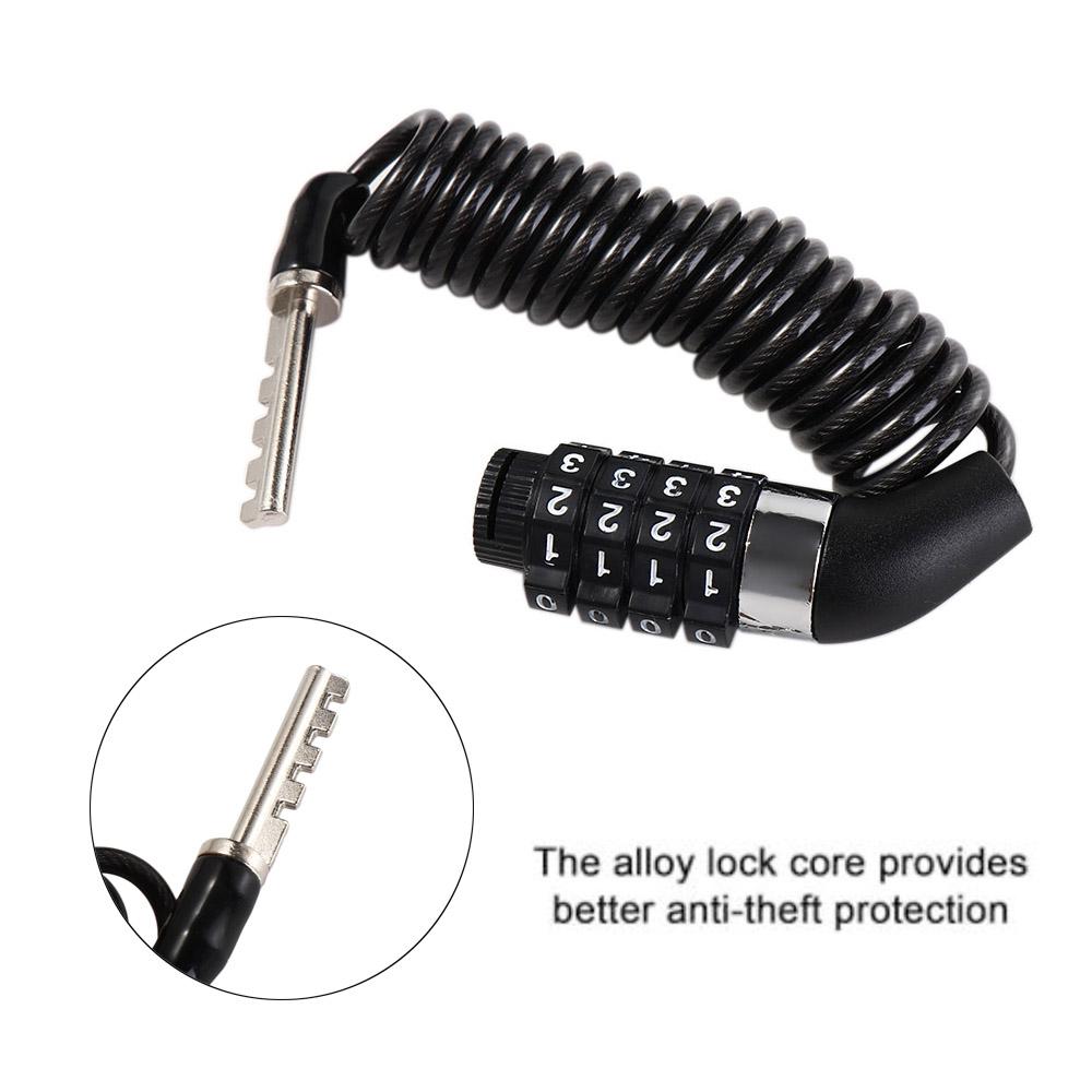 4 Digit Password Bicycle Chain Lock Bike Lock Security Lock Bicycle Lock Steel Cable Lock