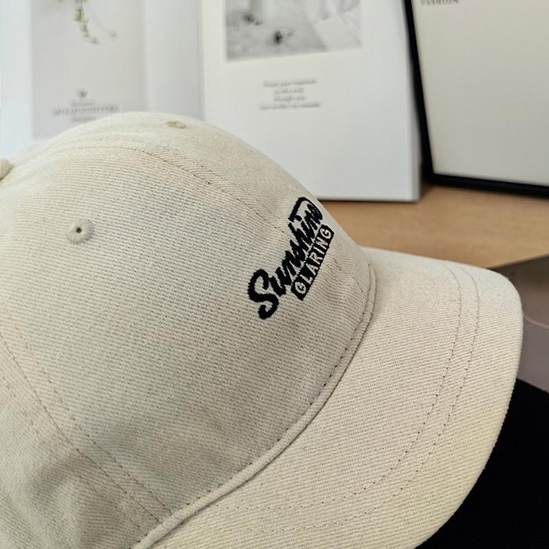 Cotton Baseball Hat Women Men Embroidery Letter Prints Street Style Niche Style Peaked Hats Hip Hop Sportss Dad Trucker Sun Cap Japanese Short Brim