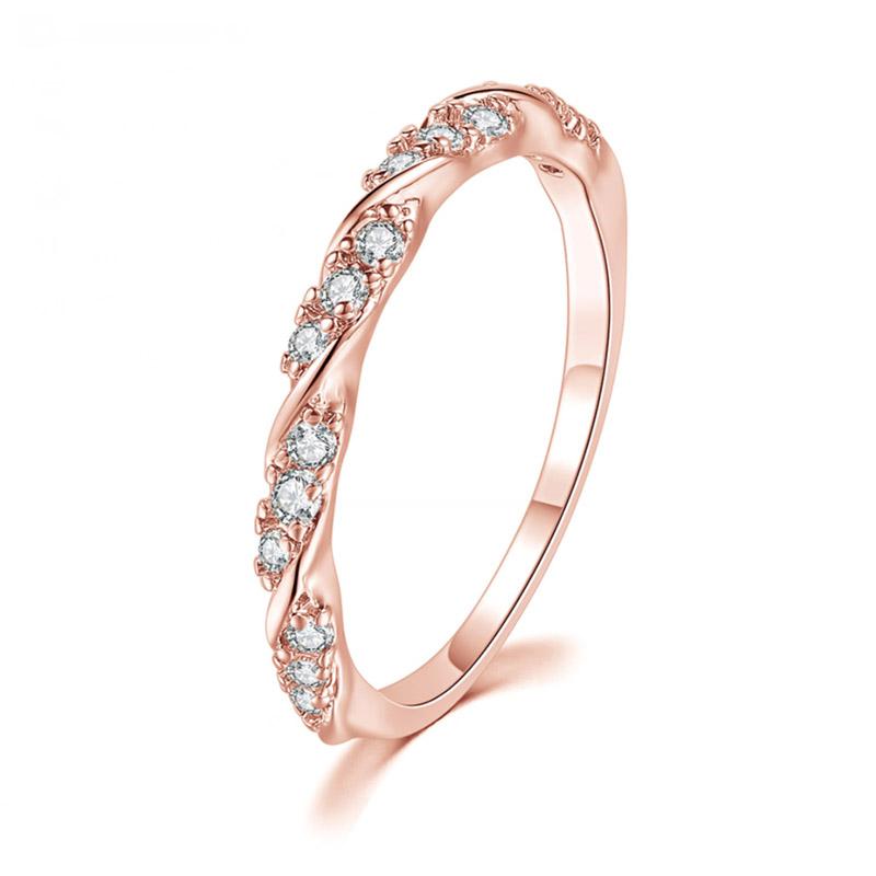 Dainty Trend Thin Rings for Women Female Inlaid Zirconia Delicate Stacking Matching Ring Fashion Gift to Female Jewelry DZR021