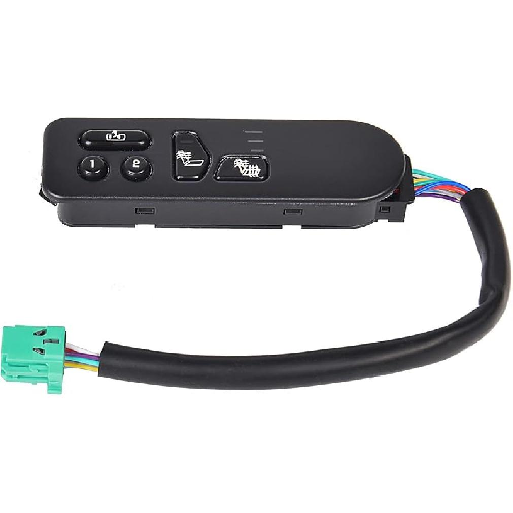 Seat Heater Switch Driver Side Compatible With 2003-2007 Chevy Silverado 1500 2500 3500 GMC Sierra 1500 2500 3500 Replaces 15116863 15169669 15179137