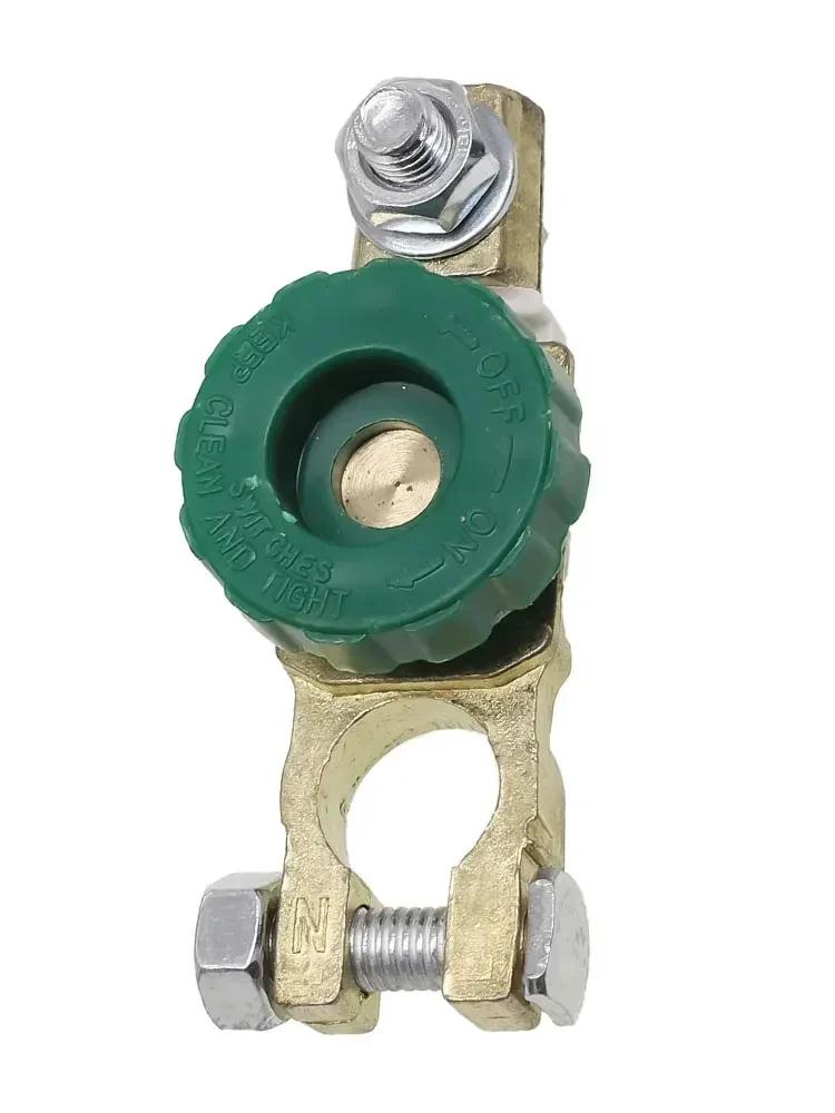 1PCS Heavy Duty Battery Disconnect Isolator Cut Off Switch 12V 24V Green 17MM Fits Standard Negative Terminal Car Parts