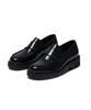 Bold Moc Toe Loafers [Black]
