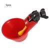 5PCS Chicken Bird Automatic Drinkers Water Drinking Cups Bowls (Fixed Screw Water Bowl)