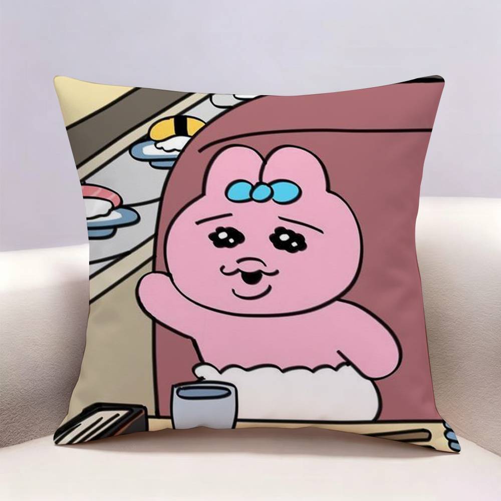 OOpanchu Usagi Doublesided print Pillow Case Pattern Printed Pillowcase For Living Room Sofa Cushion Cover