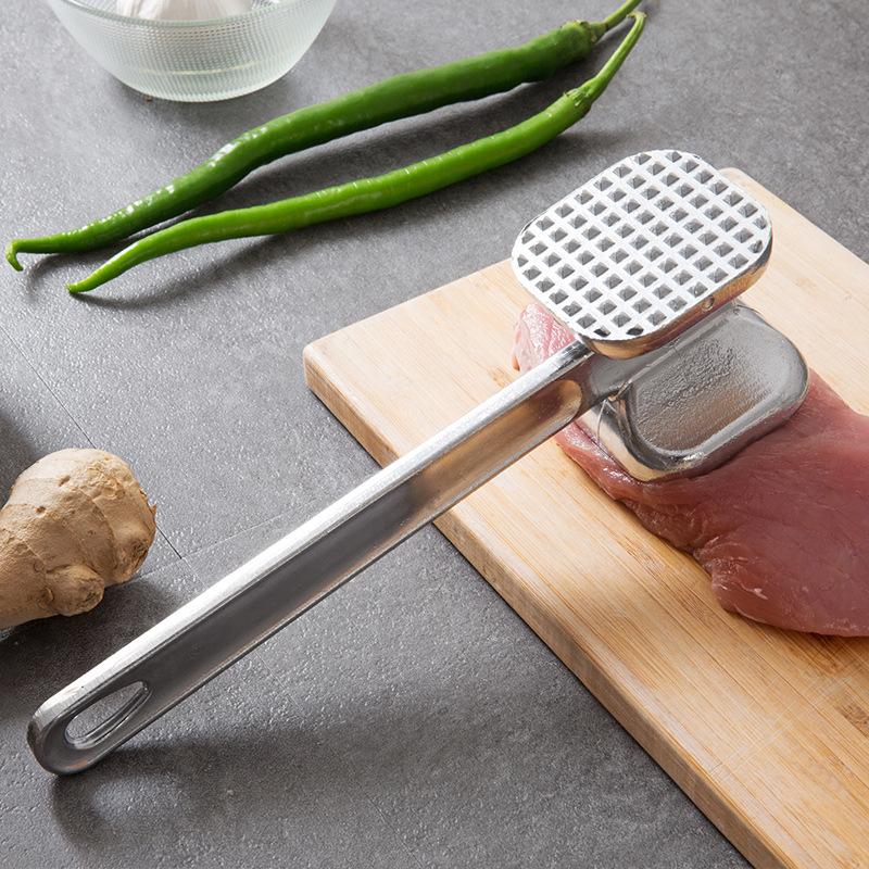 Household aluminum alloy double-sided meat hammer, steak hammer, loose beef tenderizer, kitchen accessory
