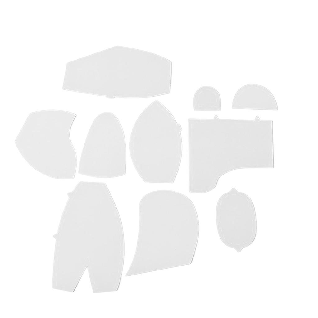 Règles de Gabarit de Quilting Ours Acrylique Précis Robuste Gabarit d'Ours Souvenir Ensemble de Règles pour Débutants DIY S:25.4cm 10in