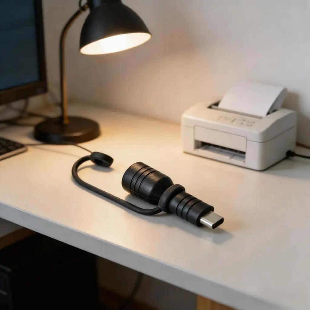 Portable DC8.0x2.0mm Female To Type C Male Power Cord Adapter Supports 100W Fast Charging For Electronics