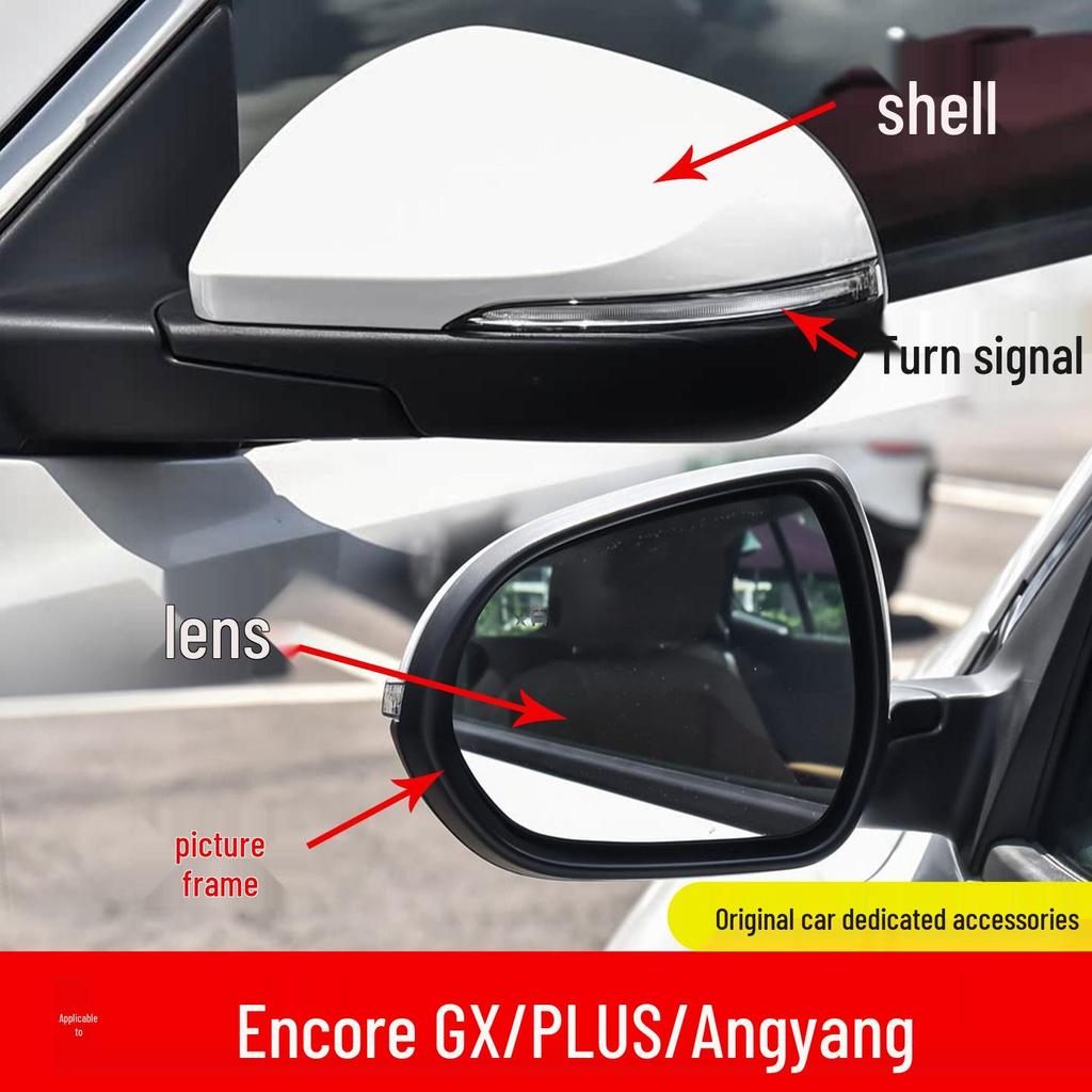 Kompatibel mit Buick Encore GX/Plus Außenspiegelgehäuse, Rückspiegelbeleuchtung, Reflektierende Linse, Originalzubehör