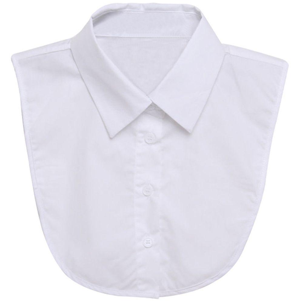 Round Neck Shirt Cravat Detachable Collar Shirt False Tie Fake Collar Blouse Lapel False Blouse Top
