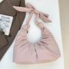 Bowknot Nylon Dumplings Bag Korean Style Cloud Bag Casual Handbag  Portable
