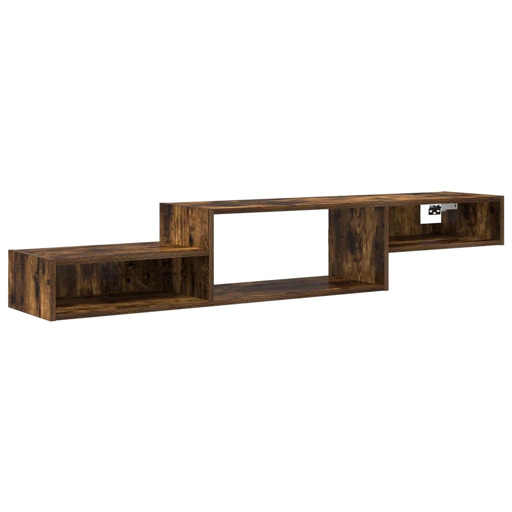 Wall Mounted TV Cabinet Wall Bracket Smoked Oak