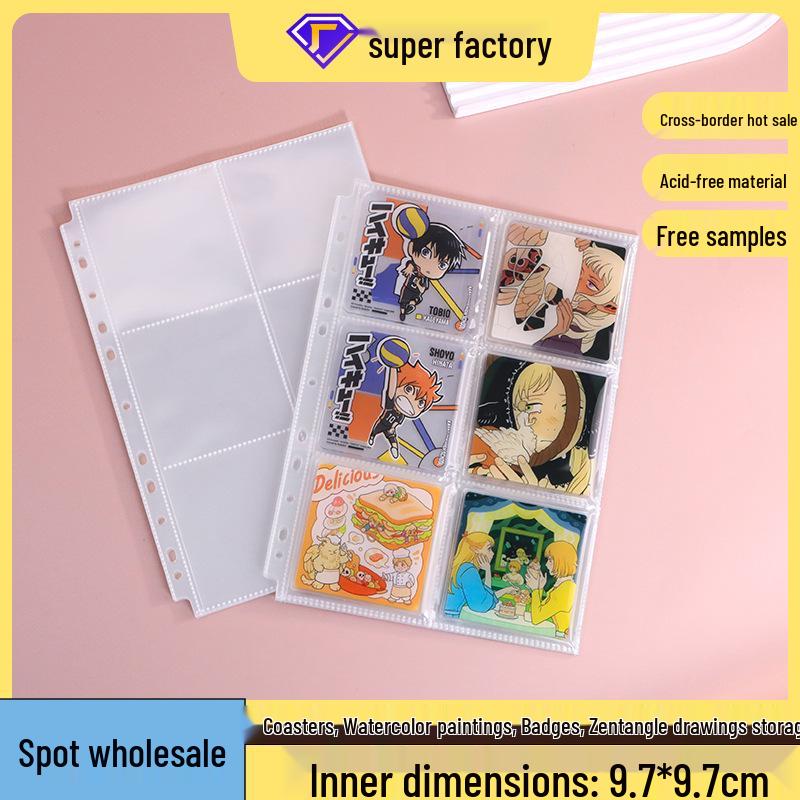

A4 6-Pocket Wide-Format Polaroid Photo Storage Refill Pages